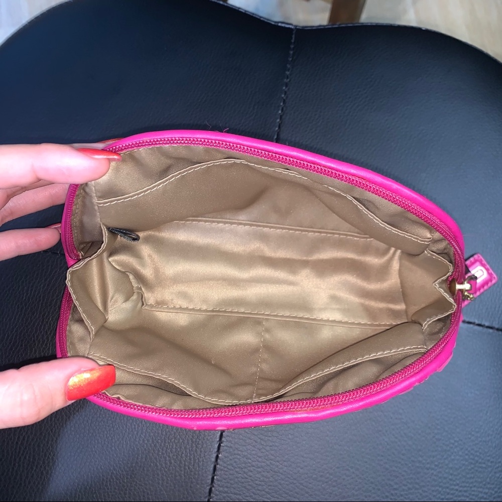 COACH Pink Cosmetic Bag - Picture 3 of 9